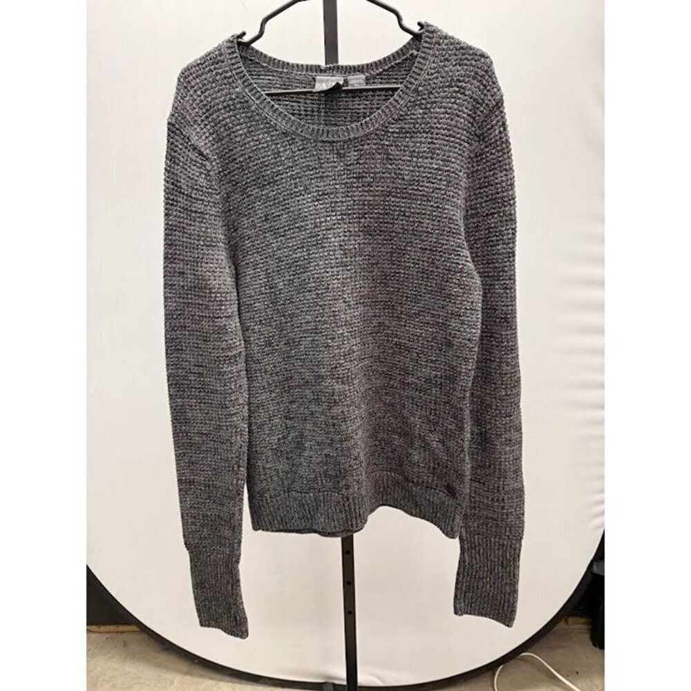 Armani Exchange Black Grey Heather Crewneck Sweater